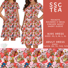 Load image into Gallery viewer, Batch #586 - Cool Characters 18 - Closes 9/16 - ETA mid Nov - SSC Tea Adult &amp; Kids Dresses
