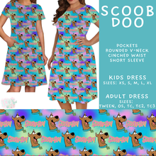 Load image into Gallery viewer, Batch #601 - Cool Characters 19 - Closes 10/21 - ETA mid Dec - Scoob Doo Adult &amp; Kids Dresses
