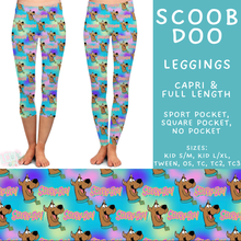 Load image into Gallery viewer, Batch #601 - Cool Characters 19 - Closes 10/21 - ETA mid Dec - Scoob Doo Full and Capri Length Leggings
