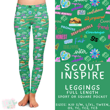 Load image into Gallery viewer, Ready to Ship - Scout Inspire Full Length Leggings - Square Pocket TC

