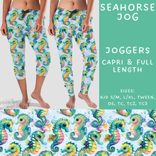 Load image into Gallery viewer, Batch #307 - Sea Life - Closes 3/20 - ETA mid May - Seahorse Full and Capri Length Joggers
