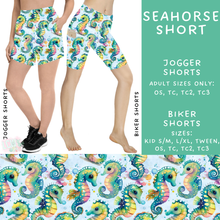 Load image into Gallery viewer, Batch #307 - Sea Life - Closes 3/20 - ETA mid May - Seahorse Biker &amp; Jogger Shorts
