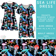 Load image into Gallery viewer, Batch #307 - Sea Life - Closes 3/20 - ETA mid May - Sea Life Adult &amp; Kids Dresses
