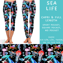 Load image into Gallery viewer, Batch #307 - Sea Life - Closes 3/20 - ETA mid May - Sea Life Full and Capri Length Leggings
