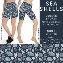 Load image into Gallery viewer, Ready to Ship - Sea Shells Biker Shorts - TC2
