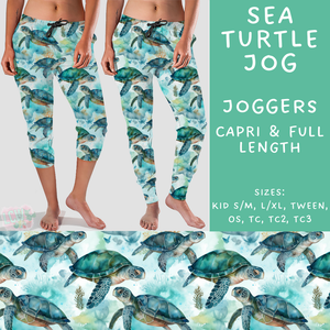 Batch #307 - Sea Life - Closes 3/20 - ETA mid May - Sea Turtle Full and Capri Length Joggers