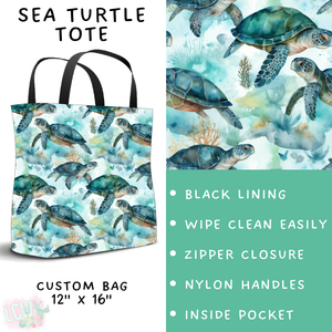 Batch #307 - Sea Life - Closes 3/20 - ETA mid May - Sea Turtle Tote