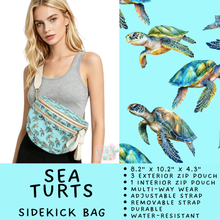 Load image into Gallery viewer, Batch #604 - Sidekick Bag 3 - Closes 10/26 - ETA mid/late Dec - Sea Turts Sidekick Bag
