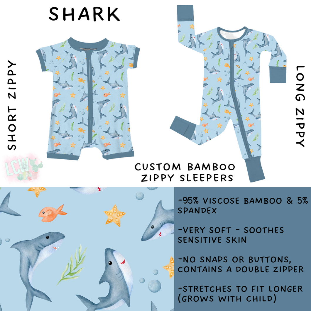 In Production - Batch #366 - Shark Long Zippy Sleeper - 3T & 4T