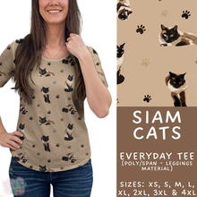 Load image into Gallery viewer, Batch #411 - July Request Run - Closes 9/11 - ETA late October - Siam Cats Everyday Tee
