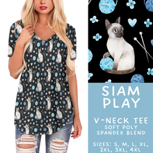Load image into Gallery viewer, Batch #411 - July Request Run - Closes 9/11 - ETA late October - Siam Play V-Neck Tee
