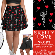 Load image into Gallery viewer, Batch #453 - Love Day 2 - Closes 11/24 - ETA mid Jan - Skelly Love Skort

