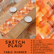 Load image into Gallery viewer, Batch #588 - Table Runners - Closes 9/21 - ETA early/mid Nov - Sketch Plaid Table Runner
