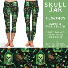 Load image into Gallery viewer, Batch #556 - Halloween 3 - Closes 7/15 - ETA mid Sept - Skull Jar Full and Capri Length Leggings

