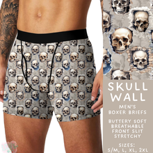 Load image into Gallery viewer, Batch #340 - Comfortable Underwear 4 - Closes 5/16 - ETA early July - Skull Wall Men&#39;s Boxer Briefs
