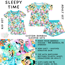 Load image into Gallery viewer, Ready To Ship - Sleepy Time Adult &amp; Kid's Bamboo Short Sleeper Set - Adult S
