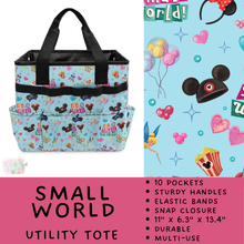 Load image into Gallery viewer, Batch #549 - Utility Tote 2 - Closes 6/29 - ETA late August - Small World Utility Tote
