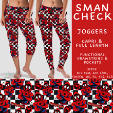 Load image into Gallery viewer, Batch #603 - September Request Run - Closes 10/26 - ETA mid/late Dec - SMan Check Full and Capri Length Joggers

