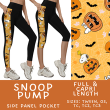 Load image into Gallery viewer, Batch #568 - Halloween Spooky Sets 3 - Closes 8/12 - ETA early October - Snoop Pump Pattern Side Pocket Capris &amp; Leggings
