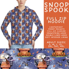 Load image into Gallery viewer, Batch #567 - Magical Character Halloween - Closes 8/10 - ETA early Oct - Snoop Spook Full Zip Hoodie
