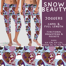 Load image into Gallery viewer, Batch #606 - Magical Character Winter - Closes 10/30 - ETA late Dec - Snow Beauty Full and Capri Length Joggers
