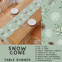 Load image into Gallery viewer, Batch #602 - Table Runners &amp; Placemats - Closes 10/23 - ETA mid Dec - Snow Cone Table Runner
