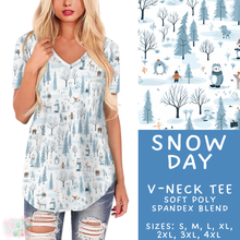 Load image into Gallery viewer, Batch #435 - Winter Wonderland 3 - Closes 10/23 - ETA early/mid Dec - Snow Day V-Neck Tee
