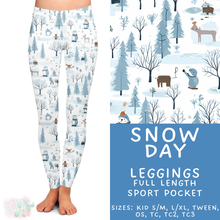 Load image into Gallery viewer, Batch #435 - Winter Wonderland 3 - Closes 10/23 - ETA early/mid Dec - Snow Day Full Length Leggings
