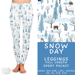 Batch #435 - Winter Wonderland 3 - Closes 10/23 - ETA early/mid Dec - Snow Day Full Length Leggings