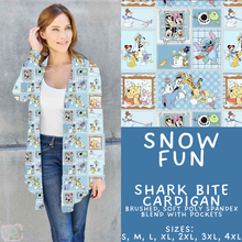 Load image into Gallery viewer, Batch #606 - Magical Character Winter - Closes 10/30 - ETA late Dec - Snow Fun Cardigan
