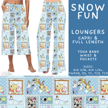 Load image into Gallery viewer, Batch #606 - Magical Character Winter - Closes 10/30 - ETA late Dec - Snow Fun Capri and Full Length Loungers
