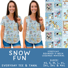Load image into Gallery viewer, Batch #606 - Magical Character Winter - Closes 10/30 - ETA late Dec - Snow Fun Everyday Tank &amp; Tee
