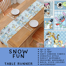 Load image into Gallery viewer, Batch #602 - Table Runners &amp; Placemats - Closes 10/23 - ETA mid Dec - Snow Fun Table Runner
