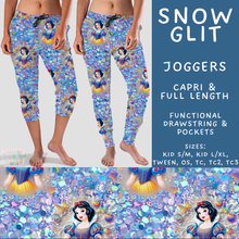 Load image into Gallery viewer, Batch #557 - Princess Glitter - Closes 7/17 - ETA mid Sept - Snow Glit Full and Capri Length Joggers
