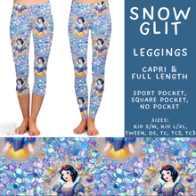 Load image into Gallery viewer, Batch #557 - Princess Glitter - Closes 7/17 - ETA mid Sept - Snow Glit Full and Capri Length Leggings

