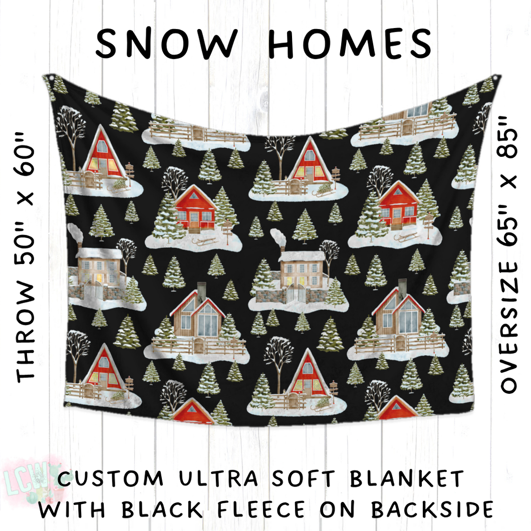 Batch #433 - Winter Cabin - Closes 10/20 - ETA early Dec - Snow Homes Blanket
