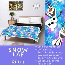 Load image into Gallery viewer, Batch #597 - Christmas Quilts - Closes 10/12 - ETA early Dec - Snow Laf Quilt
