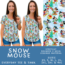 Load image into Gallery viewer, Batch #606 - Magical Character Winter - Closes 10/30 - ETA late Dec - Snow Mouse Everyday Tank &amp; Tee
