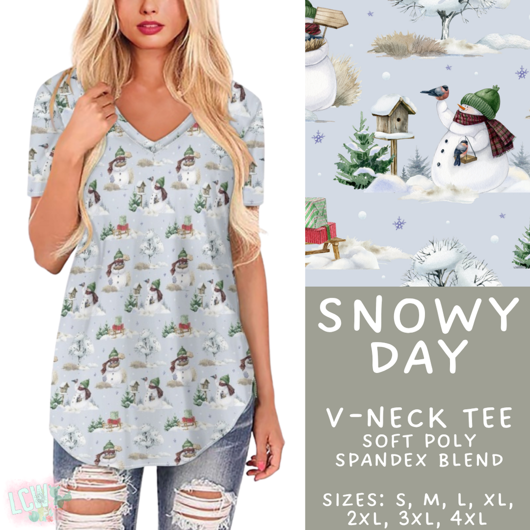 Batch #435 - Winter Wonderland 3 - Closes 10/23 - ETA early/mid Dec - Snowy Day V-Neck Tee