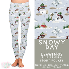 Load image into Gallery viewer, Batch #435 - Winter Wonderland 3 - Closes 10/23 - ETA early/mid Dec - Snowy Day Full Length Leggings
