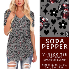 Load image into Gallery viewer, Batch #411 - July Request Run - Closes 9/11 - ETA late October - Soda Pepper V-Neck Tee
