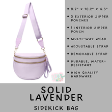 Load image into Gallery viewer, Batch #577 - Sidekick Bag - Closes 8/28 - ETA early/mid October - Solid Lavender Sidekick Bag
