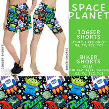 Load image into Gallery viewer, Batch #552 - Magical Faves 22 - Closes 7/6 - ETA early Sept - Space Planet Biker &amp; Jogger Shorts
