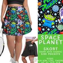 Load image into Gallery viewer, Batch #552 - Magical Faves 22 - Closes 7/6 - ETA early Sept - Space Planet Skort

