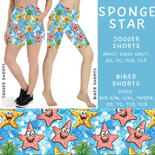 Load image into Gallery viewer, Batch #339 - Character Summer - Closes 5/15 - ETA mid July - Sponge Star Biker &amp; Jogger Shorts
