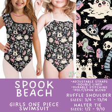 Load image into Gallery viewer, Batch #543 - Pool Party 2 - Closes 6/15 - ETA early/mid August - Spook Beach Girl's Swimsuit
