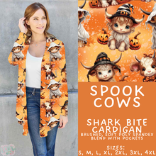 Load image into Gallery viewer, Batch #560 - Halloween 4 - Closes 7/26 - ETA late Sept - Spook Cows Cardigan
