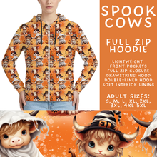 Load image into Gallery viewer, Batch #560 - Halloween 4 - Closes 7/26 - ETA late Sept - Spook Cows Full Zip Hoodie
