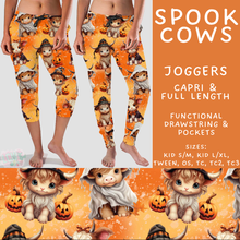 Load image into Gallery viewer, Batch #560 - Halloween 4 - Closes 7/26 - ETA late Sept - Spook Cows Full and Capri Length Joggers
