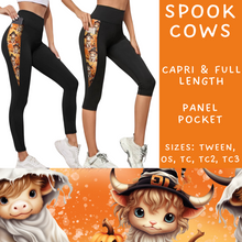 Load image into Gallery viewer, Ready To Ship - Spook Cows Pocket Full Length Legging - TC &amp; TC2
